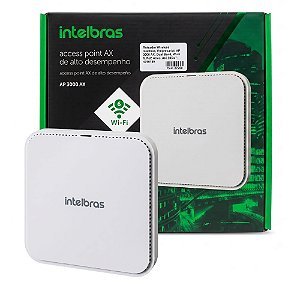 Roteador Wireless Intelbras, Empresarial, AP 3000 AX, Dual Band, Wi-Fi 6, PoE Ativo, Até 305m² - 4750149