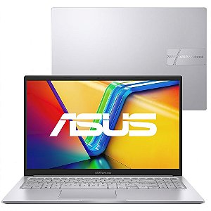 Notebook ASUS Vivobook, Intel Core i5 13ª 8GB, 256GB SSD Windows 11 Home 15,6" LED FHD, 15 X1504VA- Nj1738W  Cool Silver