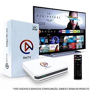 Aparelho Receptor Smart TV Box UniTv V10 4K Android Wi-Fi Dual Band HDMI Completo