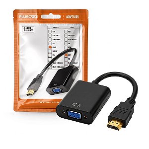 Cabo Adaptador HDMI Para VGA ADP-HDMIVGA10BK PlusCable