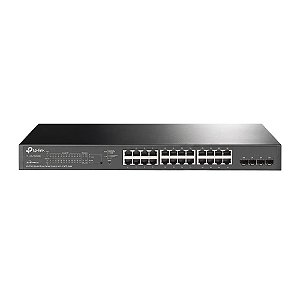 Switch Smart Gerenciável de 28 Portas Gigabit Com 24 Portas PoE+ e 4 Slots SFP, TL-SG2428P