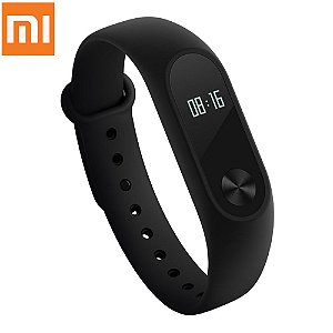 Relógio Inteligente Xiaomi Sport Mi Band 2 Visor OLED Preto