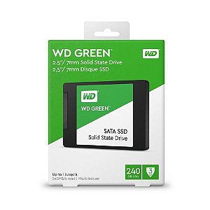 HD SSD WesterDigital Green 240GB Sata III Leitura 540MBs