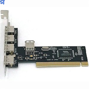 Placa PCI 4 Saidas USB 2.0 +1 Saidas Interna - HDL