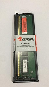 Memória RAM Desktop Keepdata KD16N11/4G, 4GB DDR3 1600MHz, PC3-12800, CL11, 1.5V, 240-Pin UDIMM