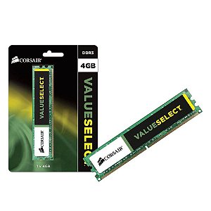 Memória Ram Desltop 4 Gb 1333Mhz DDR3 Corsair Value -Cmv4Gx3m1A1333C9