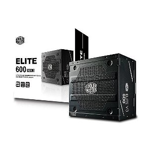 Fonte Atx Real Cooler Master Elite v3 600W Full Range - Mpw-6001