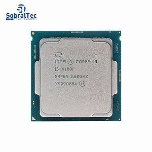 Processador Intel Core i3-9100F 1151 9ª Ger. Quad-Core Cache 6Mb OEM S/BOX