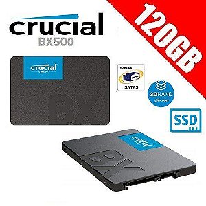 Hd Ssd Crucial 120 Gb Bx500 3D Nand Sata3 2,5 7mm Ct120bx500ssd1