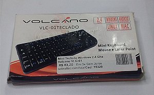 Mini Teclado Wireless 2.4 Ghz Volcano VLC-01
