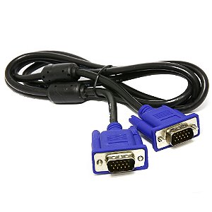 Cabo Vga Para Monitor 1,8M Db15m X Db15m Com Filtro