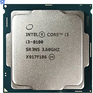 Processador Intel Core i3-8100 6M 3.60 GHz Lga1151