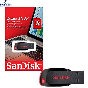 Pen Drive 16 GB Sandisk Cruzer Blade Usb Flash Drive