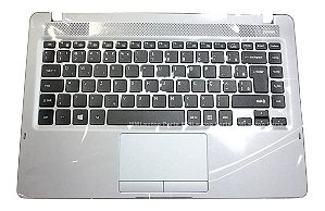 Teclado Com Moldura Notebook Samsung Np300e4M-Kwabr