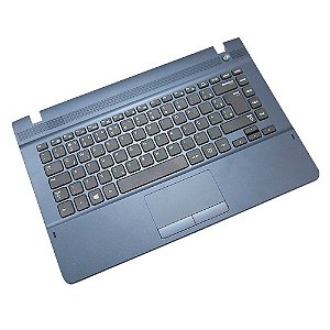 Base com Teclado Notebook Samsung Np270 Np270E4E Azul Marinho-Usd