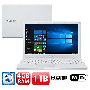 Notebook Samsung i3- Memória Ram 4GB- Hd 1TB Tela Full HD 15.6” Essentials E34-Semi Novo