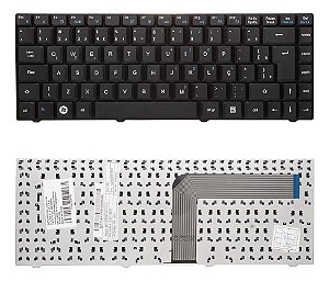Teclado Notebook CCE Win D23L D25L D35 D45L - PN-14C232-4211 Black - BR- Bgt.