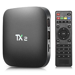 Receptor Tv Box TX2 4k 2gb Memória 16gb Armazenamento -Android