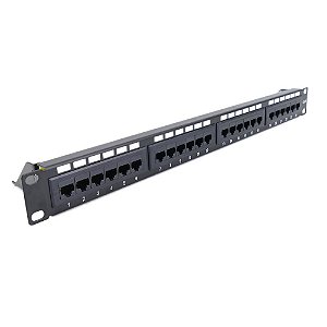 Patch Panel Cat6 Utp 24 Portas Jz-2006 Crimpador Org. Gigbit