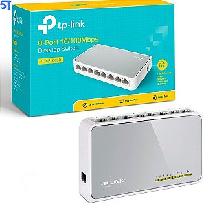 Switch 8 Portas TP-Link 10/100Mbps TL-SF1008D