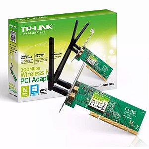 Placa de Rede Wireless PCI - TP-Link TL-WN851ND 300Mbps