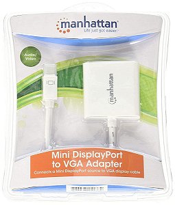 Adaptador Mini Displayport para VGA - Branco- Manhattan