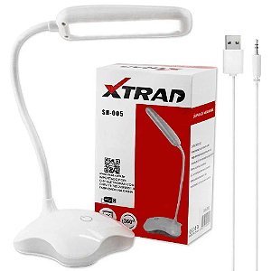 Luminária Led Abaju Lampada de Mesa À Pilha Xtrad - Sh-005
