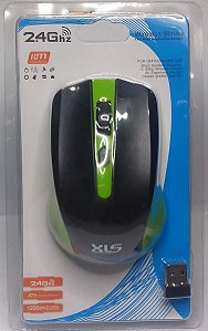 Mouse Wirelles XLS Verde 2.4Ghz 1200DPI