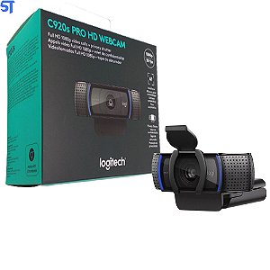 WebCam Logitech C920 s Pro Full HD Chamadas e Gravações 1080p Áudio Estéreo Microfones Duplos