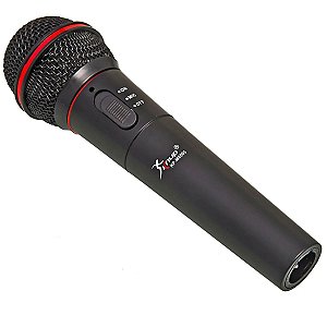 Microfone Sem Fio Unidirecional Knup KP-M0005 Alcance Até 30M Hi-fi