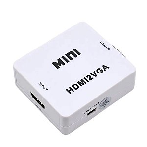 Mini Conversor Hdmi Para Vga Full HD