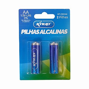 Pilhas Alcalinas Knup 2 Unidades AA 1.5V-LR6 KP-2900AA 19DE