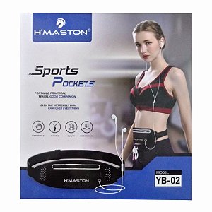 Cinto Impermeável H'maston Sports Pocket Yb-02 Para Celular Corrida