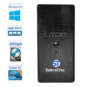 Computador Cpu SobralTec Core i3-3220 Hd 500Gb Memória 4Gb Configurável