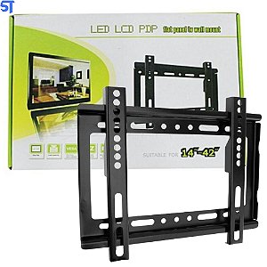 Suporte Para Tv 14' a 42' Polegadas Suporta Até 25Kg Led Lcd Pdp Hd601