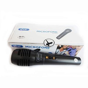Microfone Dinâmico Chave On Off P10 Knup Kp-m0001
