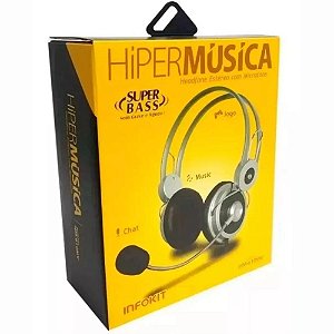 Headset Super Bass Fone De Ouvido Com Microfone HM-610MV