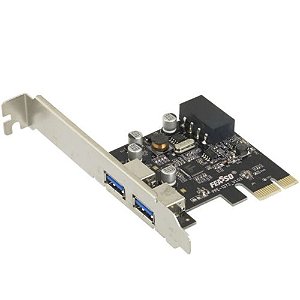 Placa PCI-E Com 2 Portas Usb 3.0 Plug And Play Transferência 5Gb/s Knup KP-T106