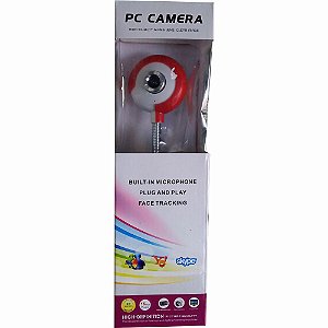 Webcam Pc Câmera Haste Flexível Microfone Embutido 15 Megapixels 30 Fps