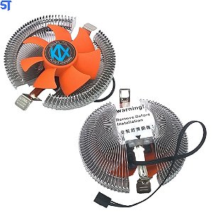 Cooler Fan Alumínio Amd Intel Universal Klx Soquete 775 115x Fm2 Am3 Am4