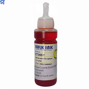 Refil Tinta Corante Compativel Epson/Hp Aston Et 365 Y Amarelo