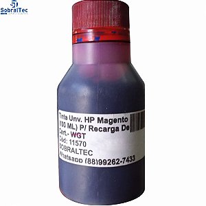 Tinta Unviversal  Compativel HP Magento 100 ML Para Recarga De Cartucho WGT