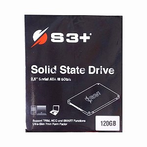 HD SSD S3+ 120gb Sata 3 6Gb/s Trim NCQ  Smart Ultra Slim 2.5" S3ssdc120xeu