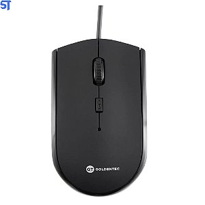 Mouse Usb Óptico Ergonômico 400 a 1600 Dpi Plug And Play Goldentec GT 25626 SK9935