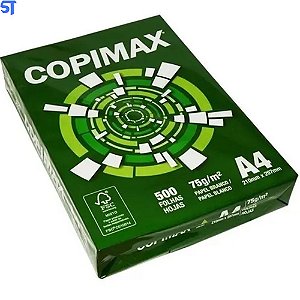 Papel A4 75g Copimax 210x297mm Resmas Com 500 Folhas