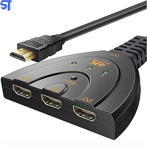 Switch HDMI 4K * 2 K 3D   HDMI 3 Entradas Para 1 Saída para DVD HDTV Xbox PS3 PS4 1080 P