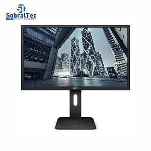 Monitor AOC LED 18.5 Widescreen HDMI VGA Display Port 2ms Altura Ajustável 9P1E