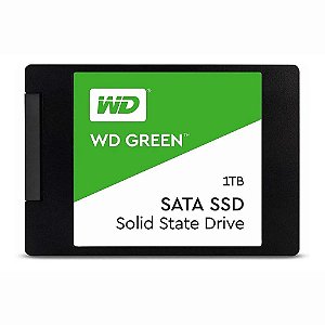 HD SSD WD Green 1TB SATA Leitura 545Mbps Gravação 430Mbps Western Digital WDS100T2G0A