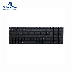 Teclado BringIT Compatível Com Asus N50 N53 Pn: N53-UK MB348-004- Black - Br