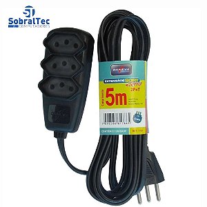 Extensão Elétrica 5 M Legrand 10A Com 3 Tomadas